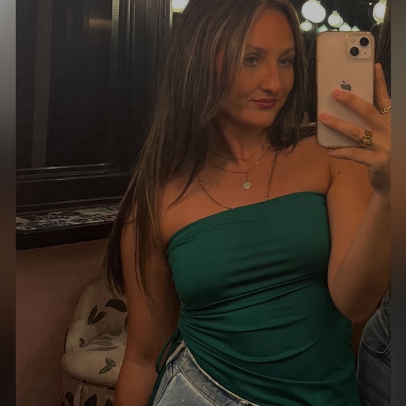 Green tube top - Picture 3 of 3